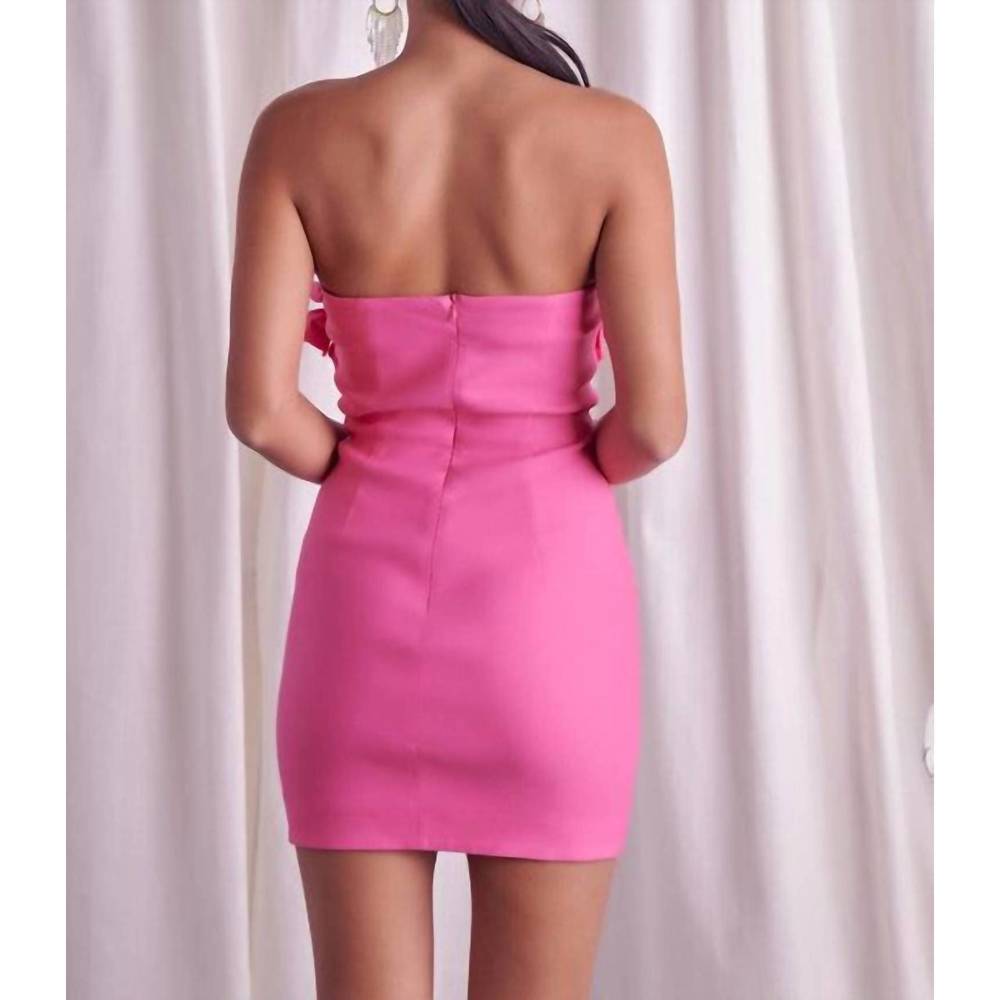 NEW DO+BE let's do brunch ruffled mini dress in pink - Picture 3 of 3